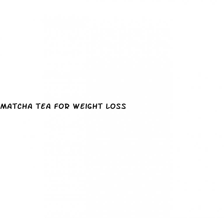 matcha tea for weight loss