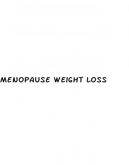 menopause weight loss