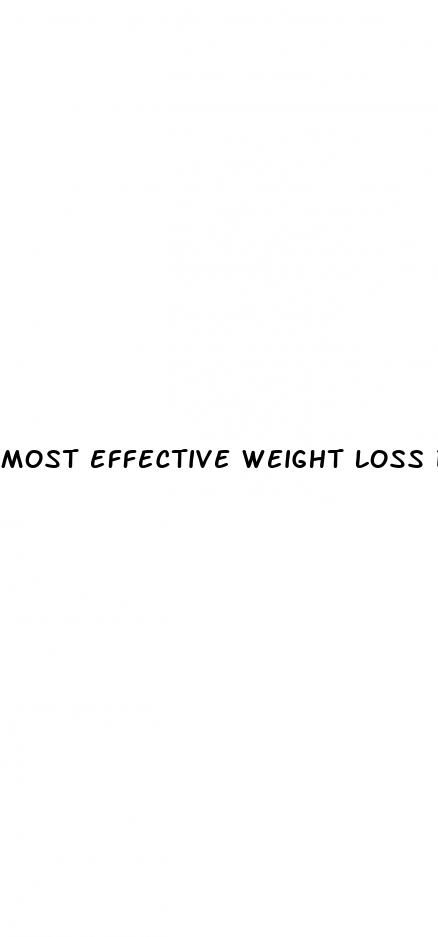 most effective weight loss diet
