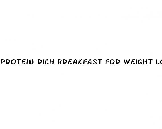 protein rich breakfast for weight loss
