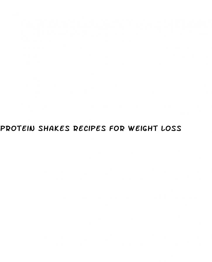protein shakes recipes for weight loss