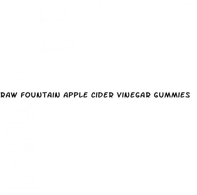 raw fountain apple cider vinegar gummies