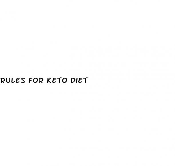 rules for keto diet