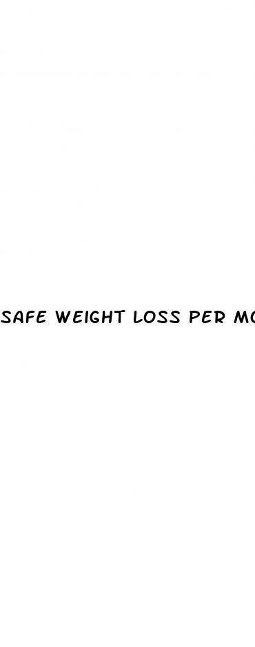safe weight loss per month
