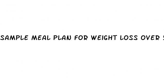 sample meal plan for weight loss over 50