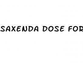saxenda dose for weight loss