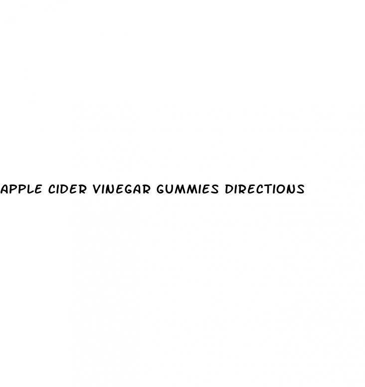 apple cider vinegar gummies directions