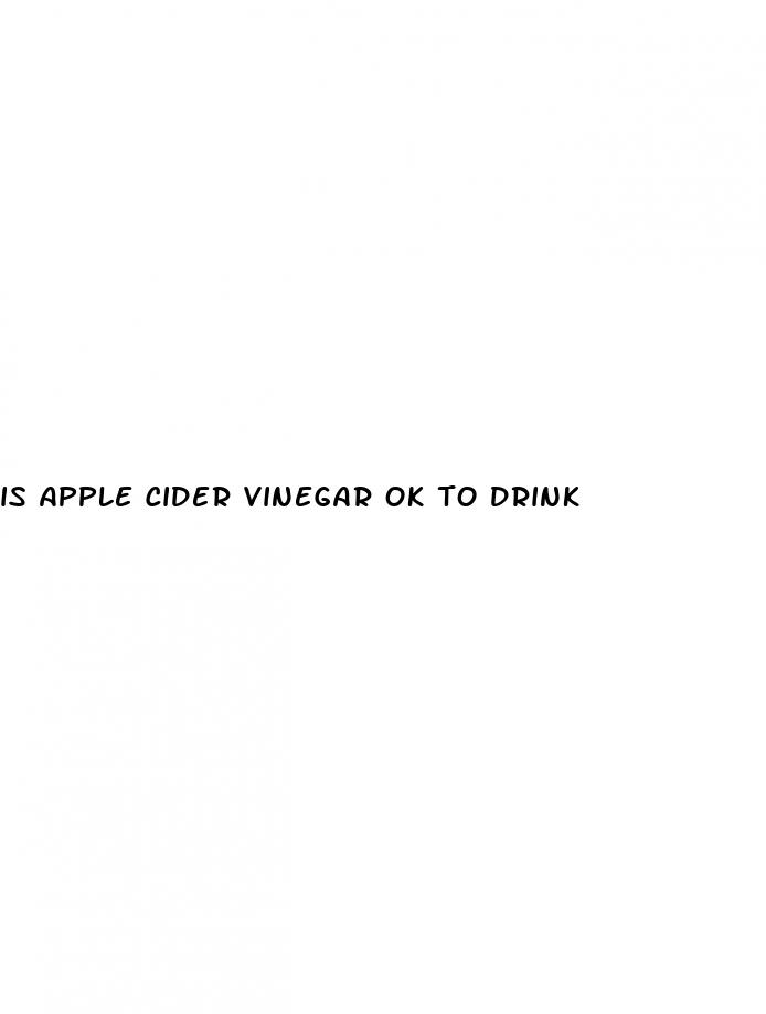 is apple cider vinegar ok to drink