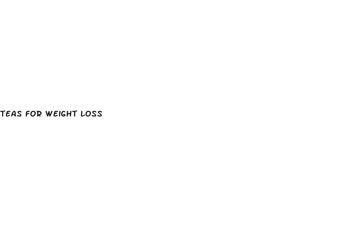 teas for weight loss