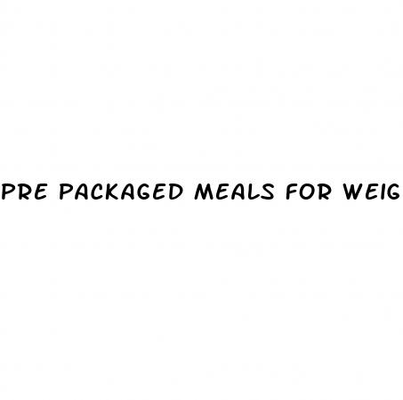 pre packaged meals for weight loss