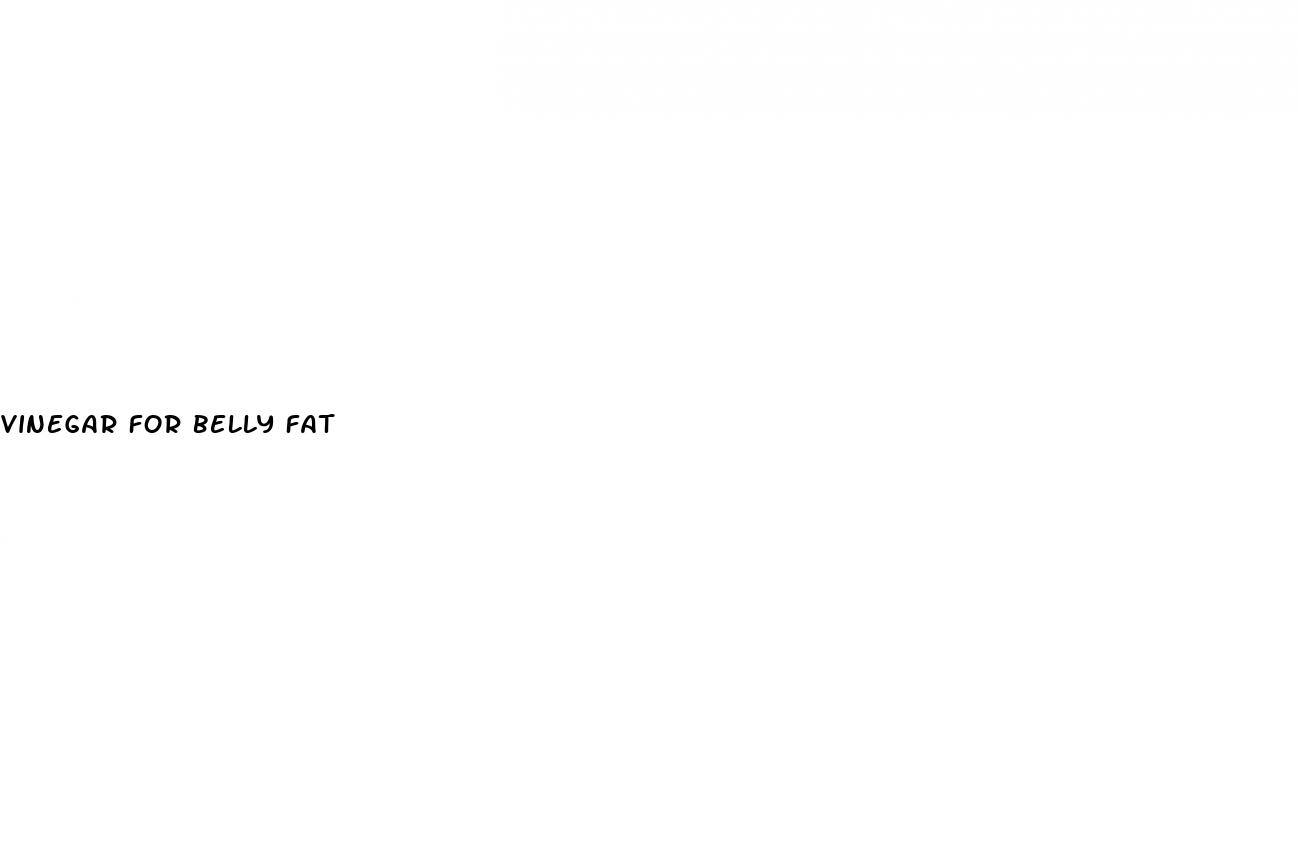 vinegar for belly fat