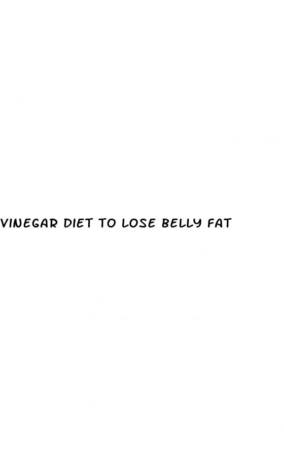 vinegar diet to lose belly fat