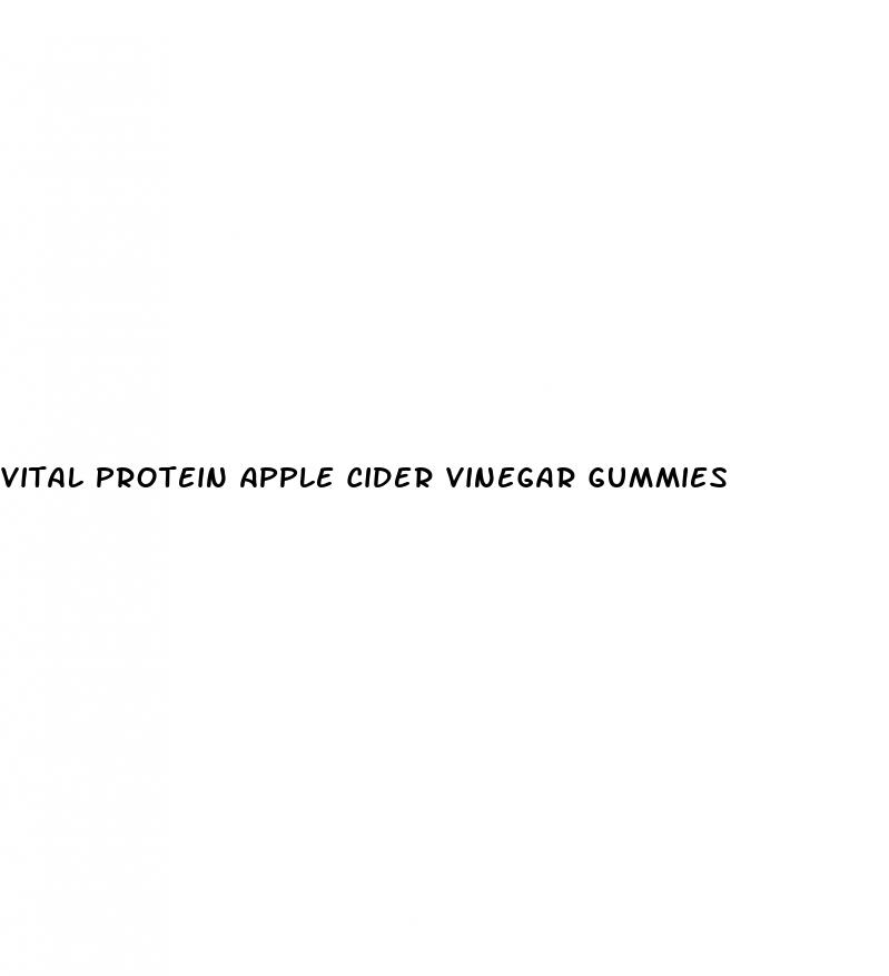 vital protein apple cider vinegar gummies