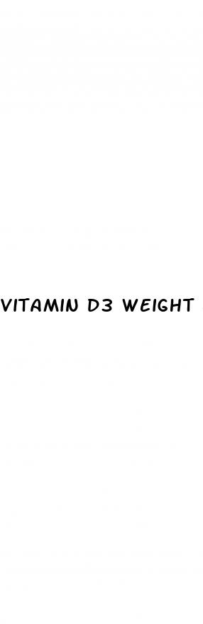 vitamin d3 weight loss