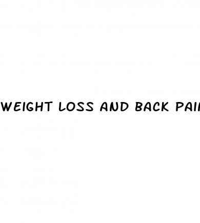 weight loss and back pain