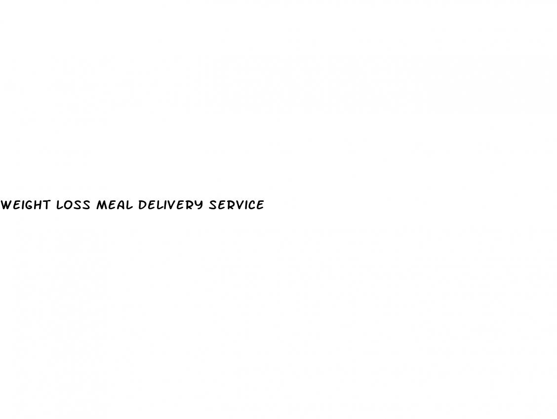 weight loss meal delivery service