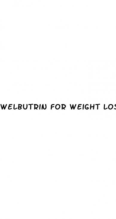 welbutrin for weight loss