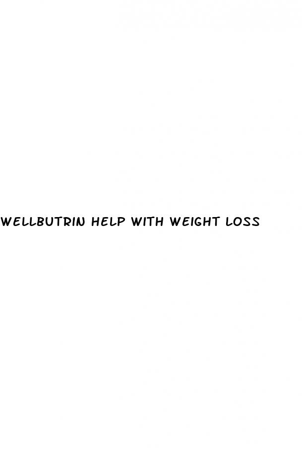wellbutrin help with weight loss