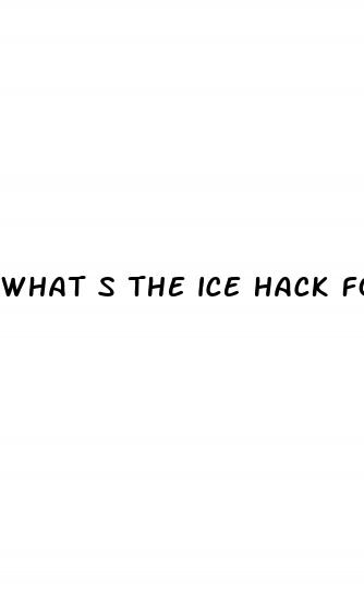 what s the ice hack for weight loss