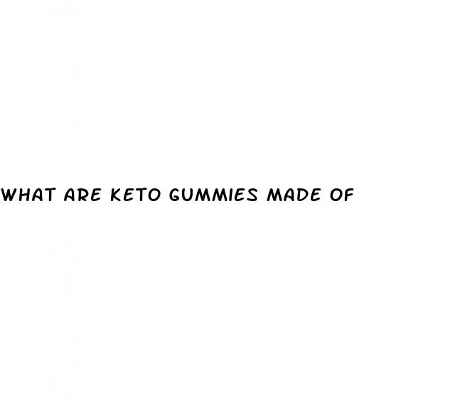 what are keto gummies made of