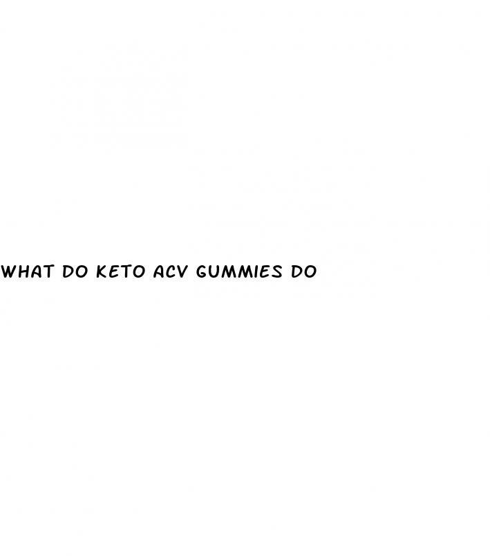 what do keto acv gummies do