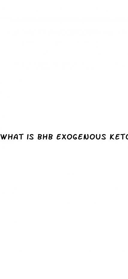 what is bhb exogenous ketones