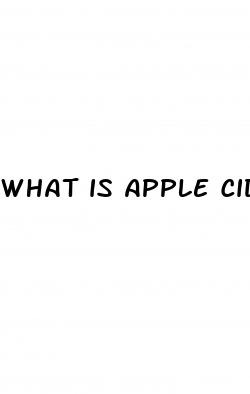what is apple cider used for