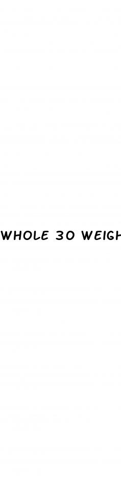 whole 30 weight loss
