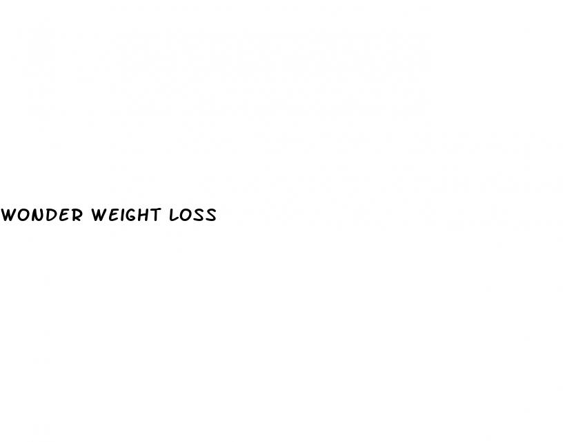 wonder weight loss