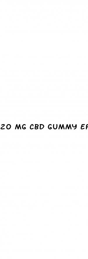 20 mg cbd gummy effect