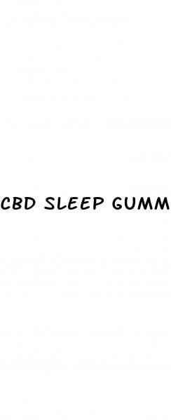 cbd sleep gummies without melatonin