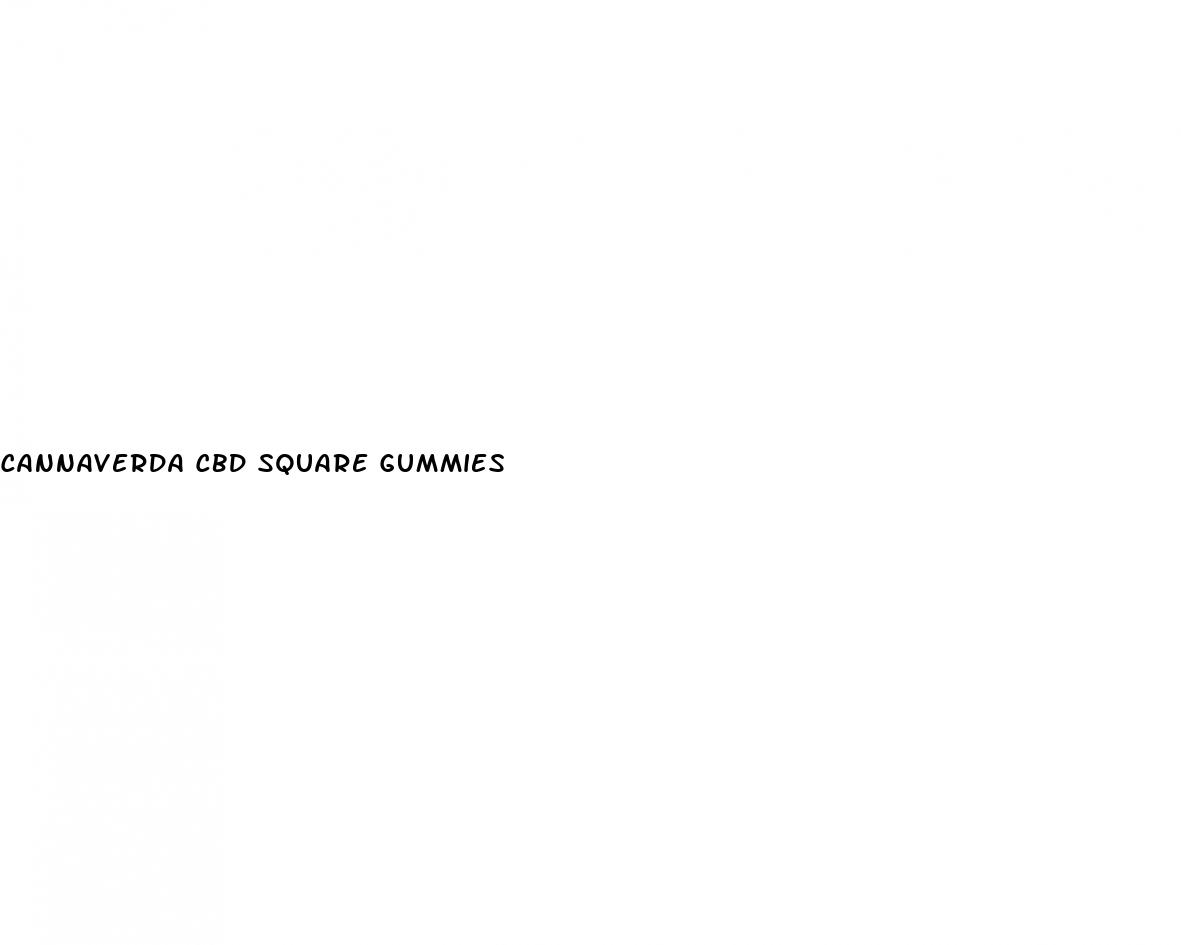 cannaverda cbd square gummies