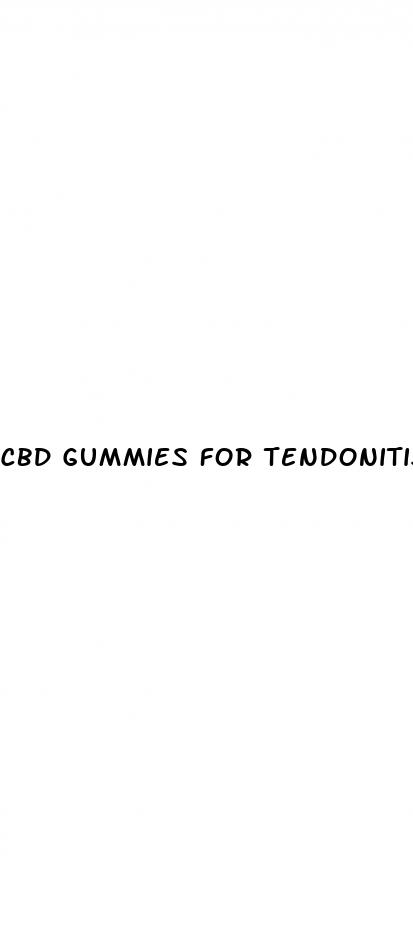 cbd gummies for tendonitis