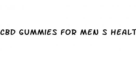 cbd gummies for men s health