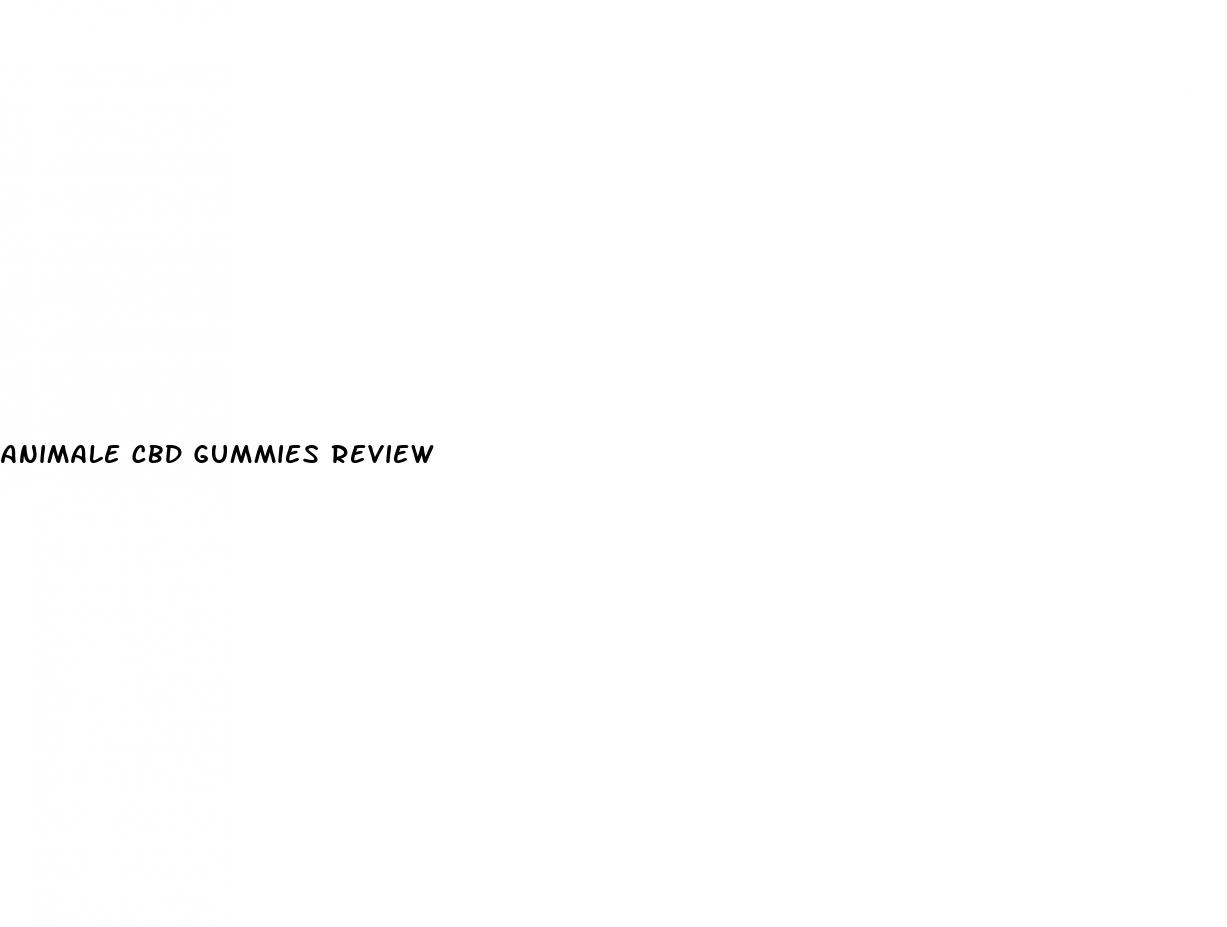animale cbd gummies review