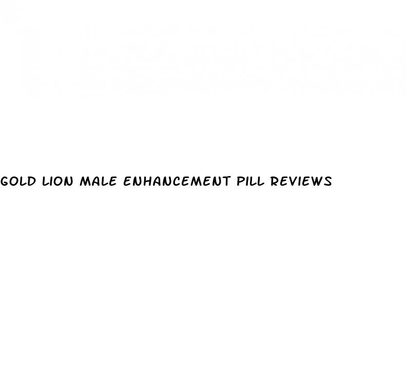 gold lion male enhancement pill reviews