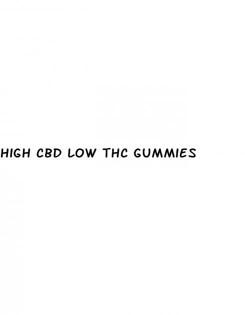 high cbd low thc gummies