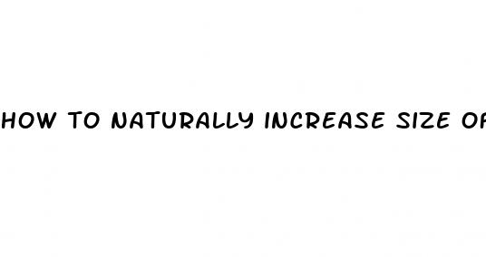 how to naturally increase size of penis