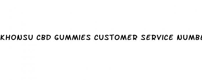 khonsu cbd gummies customer service number