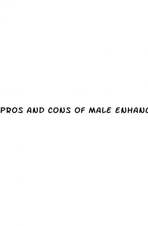 pros and cons of male enhancement pills