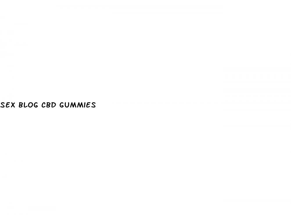sex blog cbd gummies