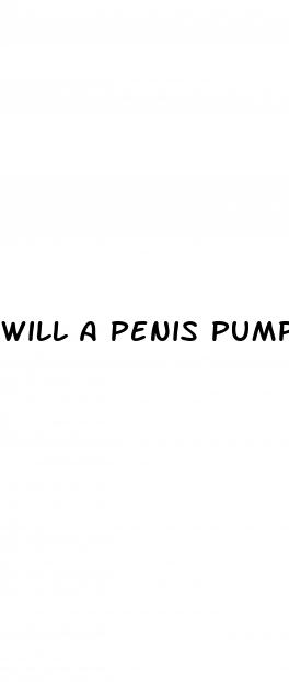 will a penis pump make my dick bigger