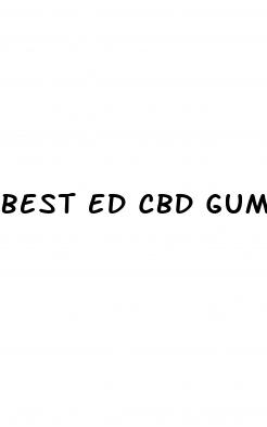 best ed cbd gummies