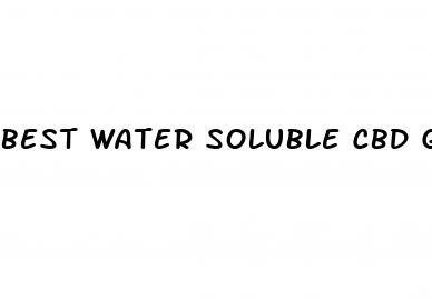 best water soluble cbd gummies
