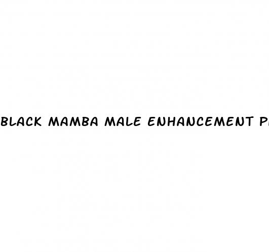 black mamba male enhancement pills side effects
