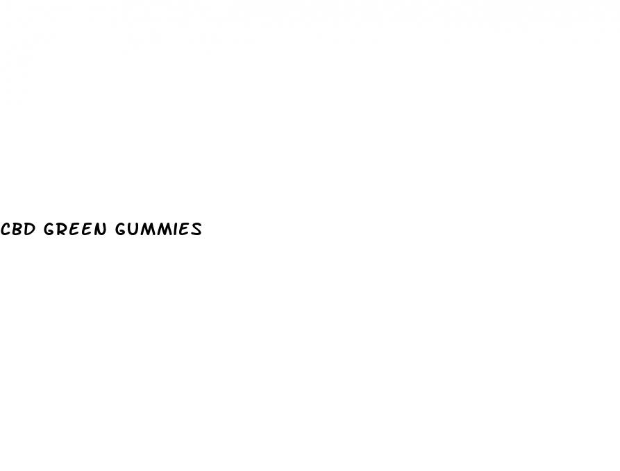 cbd green gummies