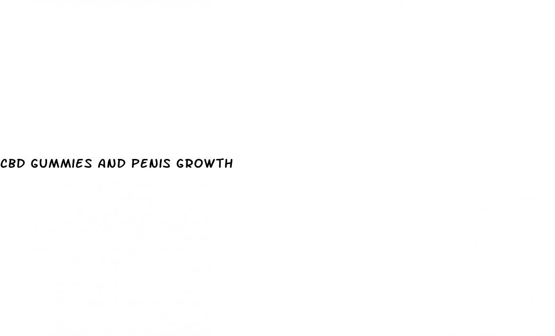 cbd gummies and penis growth