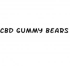 cbd gummy bears uk