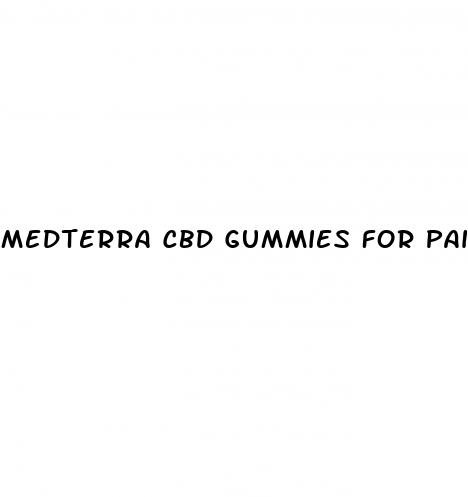medterra cbd gummies for pain