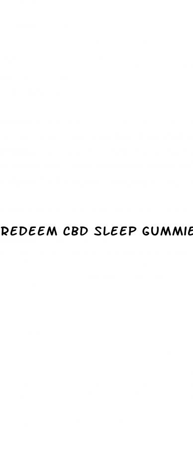 redeem cbd sleep gummies